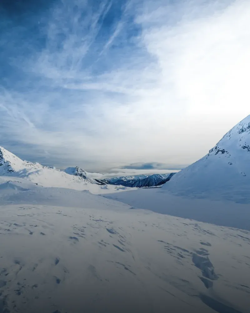 Winter landscape at MAPAMONT Văliug, Semenic Mountains